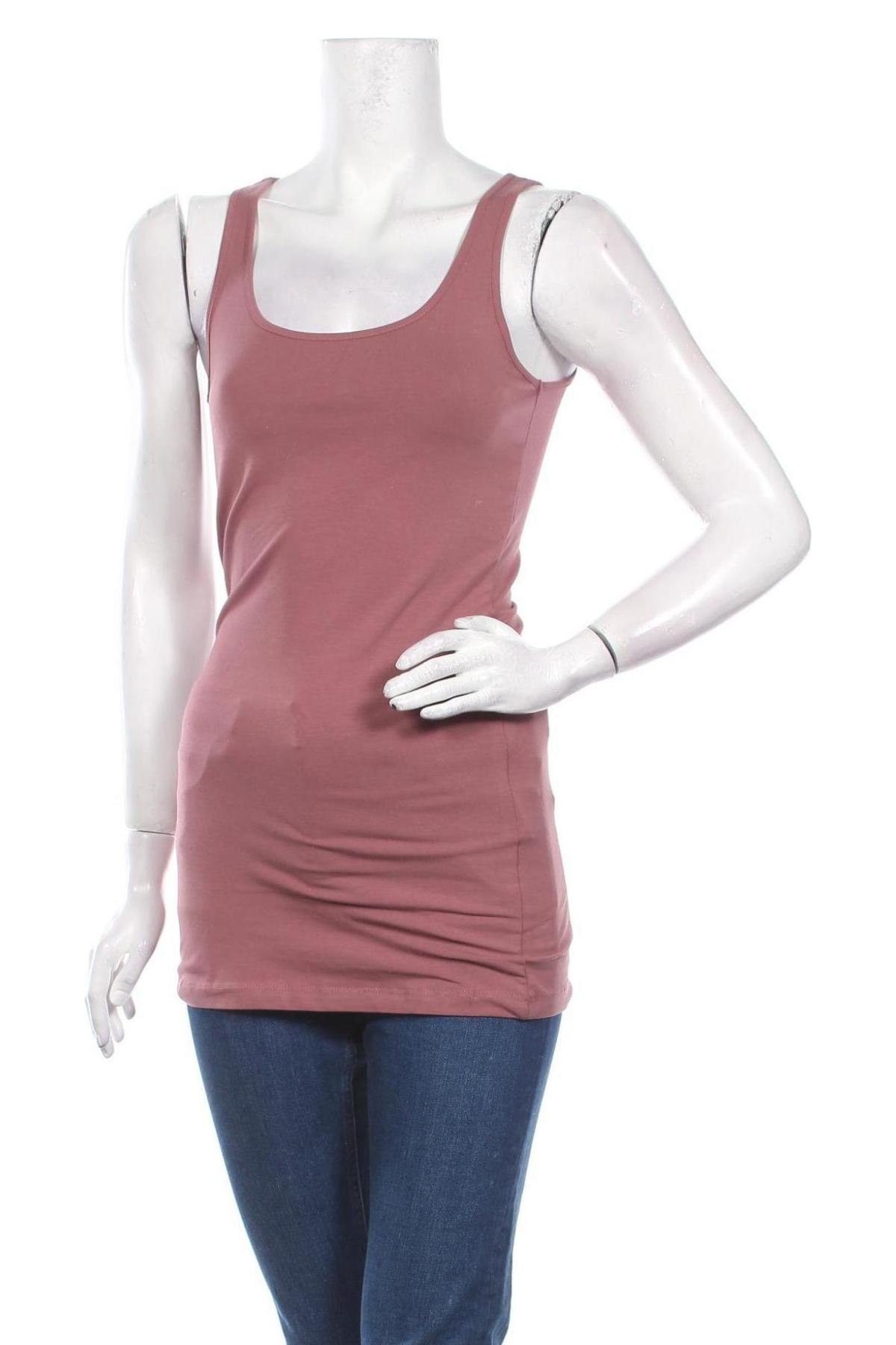 Γυναικείο αμάνικο μπλουζάκι Vero Moda, Μέγεθος S, Χρώμα Ρόζ , 95% βαμβάκι, 5% ελαστάνη, Τιμή 8,24 €
