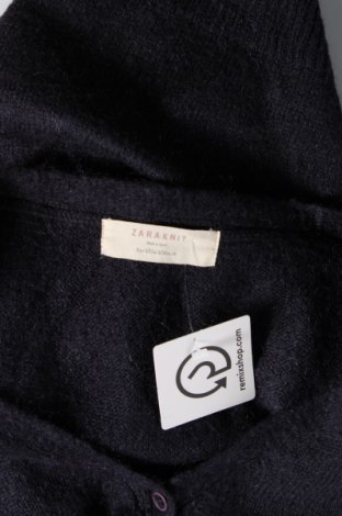 Γυναικεία ζακέτα Zara Knitwear, Μέγεθος S, Χρώμα Μπλέ, 43%ακρυλικό, 27% πολυαμίδη, 22% μοχαίρ, 8% μαλλί, Τιμή 13,11 €