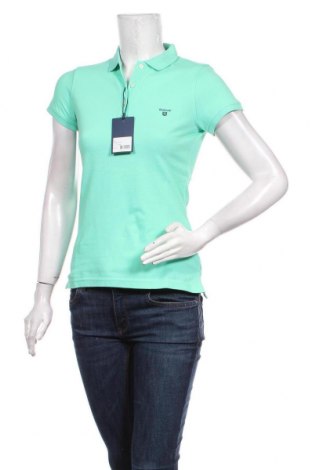 Γυναικείο t-shirt Gant, Μέγεθος XS, Χρώμα Πράσινο, Τιμή 14,12 €