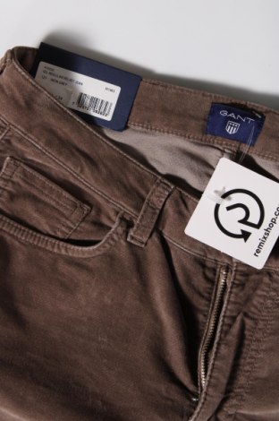 Pantaloni de velvet de femei Gant, Mărime M, Culoare Bej, Preț 677,63 Lei