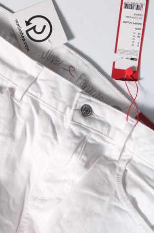 Дамски къс панталон S.Oliver, Размер L, Цвят Бял, Цена 19,20 лв.