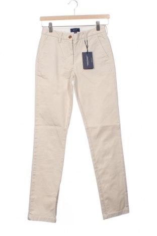 Дамски панталон Gant, Размер XS, Цвят Бежов, Цена 45,32 лв.
