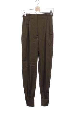 Дамски панталон Max Mara, Размер S, Цвят Зелен, 97% памук, 3% еластан, Цена 176,00 лв.