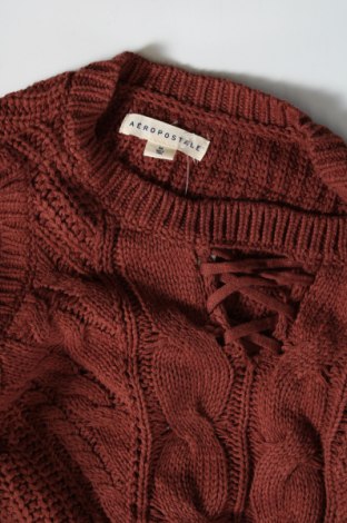 Дамски пуловер Aeropostale, Размер M, Цвят Кафяв, Цена 3,60 лв.