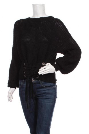 Дамски пуловер Simplee, Размер M, Цвят Черен, Цена 8,00 лв.