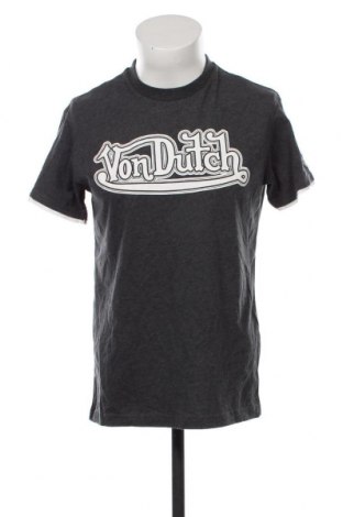 Мъжка тениска Von Dutch, Размер S, Цвят Сив, Памук, Цена 38,00 лв.