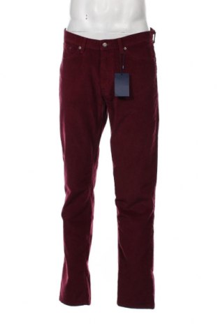 Pantaloni raiați de bărbați Gant, Mărime L, Culoare Roșu, Preț 677,63 Lei