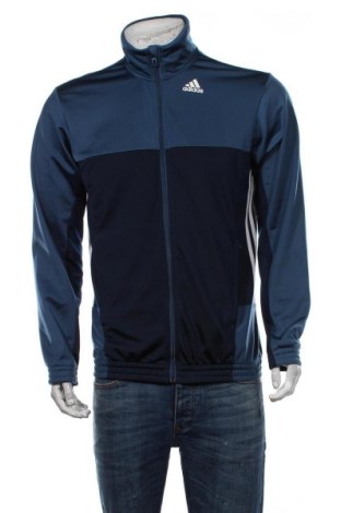 Ανδρική αθλητική ζακέτα Adidas, Μέγεθος L, Χρώμα Μπλέ, Τιμή 46,39 €