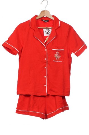 Пижама Missguided, Размер XS, Цвят Червен, 95% памук, 5% еластан, Цена 51,20 лв.