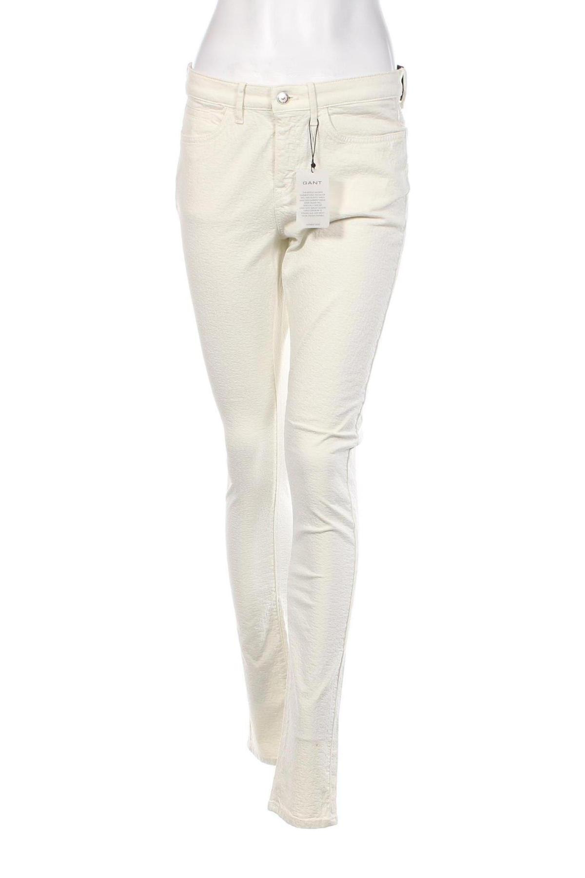 Дамски панталон Gant, Размер M, Цвят Екрю, Цена 41,20 лв.