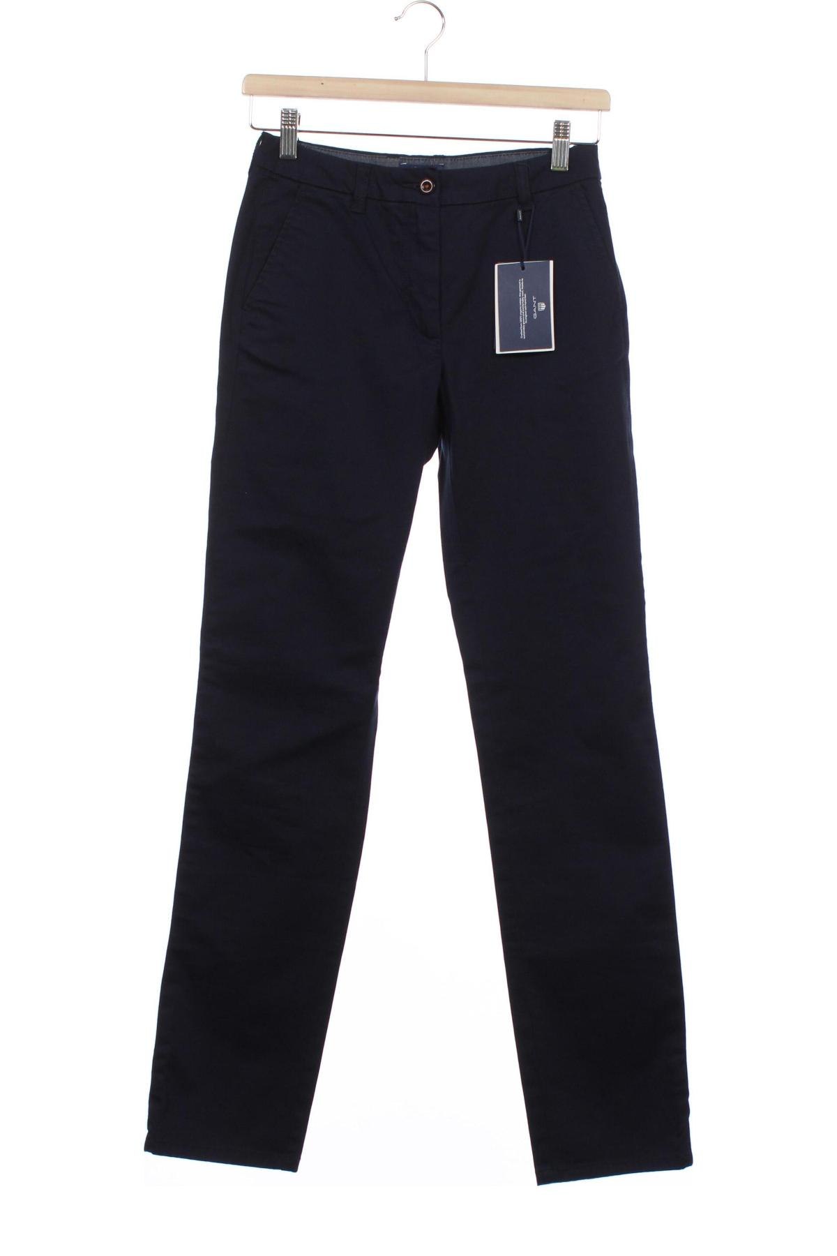Дамски панталон Gant, Размер XS, Цвят Син, Цена 45,32 лв.
