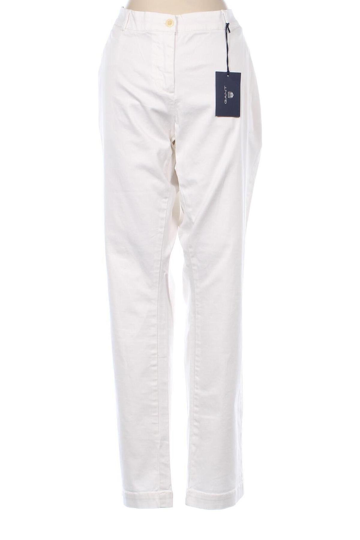 Дамски панталон Gant, Размер XXL, Цвят Екрю, Цена 47,38 лв.