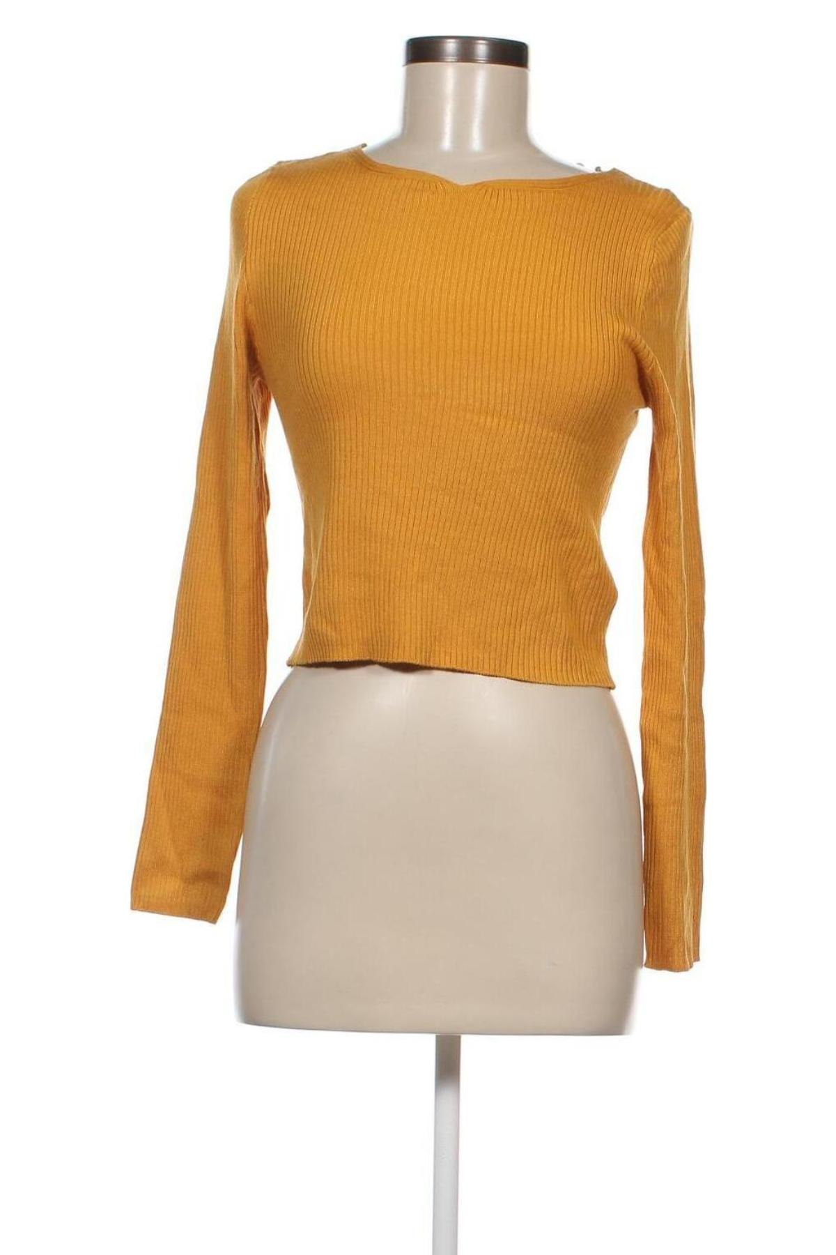 Дамски пуловер H&M Divided, Размер M, Цвят Жълт, Цена 3,24 лв.