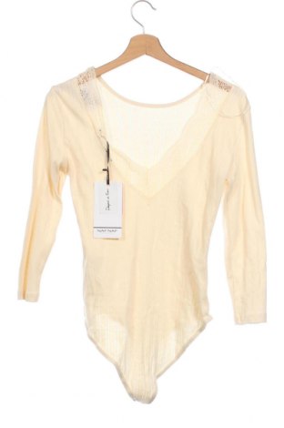 Дамска блуза - боди Naf Naf, Размер M, Цвят Бежов, Цена 72,00 лв.