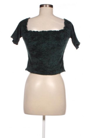 Γυναικεία μπλούζα Bershka, Μέγεθος L, Χρώμα Πράσινο, Τιμή 5,17 €
