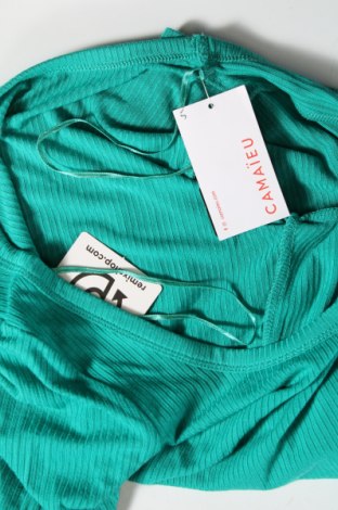 Γυναικεία μπλούζα Camaieu, Μέγεθος XS, Χρώμα Πράσινο, Τιμή 5,43 €