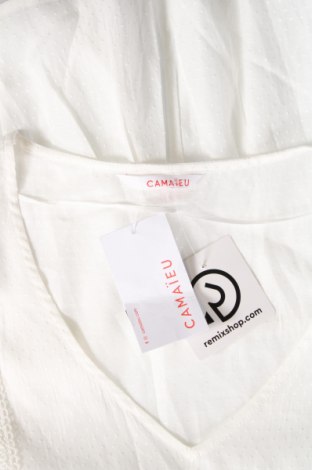 Γυναικεία μπλούζα Camaieu, Μέγεθος M, Χρώμα Λευκό, Τιμή 4,63 €
