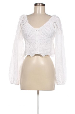 Дамска блуза Gina Tricot, Размер M, Цвят Бял, Цена 22,00 лв.