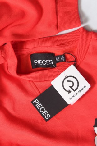 Дамска блуза Pieces, Размер XS, Цвят Червен, Цена 13,20 лв.