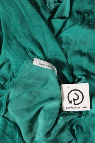 Bluză de femei Samsoe & Samsoe, Mărime M, Culoare Verde, Preț 76,07 Lei