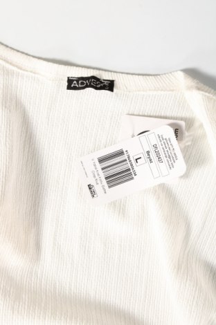 Damen Strickjacke, Größe L, Farbe Weiß, Preis 6,40 €
