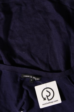 Γυναικεία ζακέτα Cable & Gauge, Μέγεθος XL, Χρώμα Μπλέ, Τιμή 17,94 €