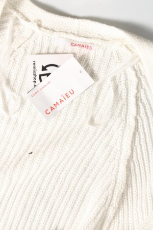 Damen Strickjacke Camaieu, Größe S, Farbe Weiß, Preis 6,88 €