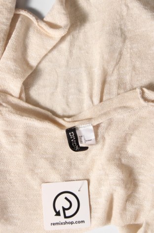 Damen Strickjacke H&M Divided, Größe L, Farbe Beige, Preis 3,03 €