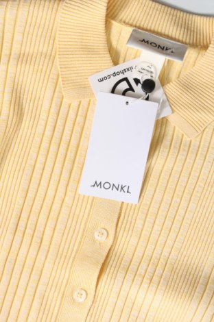 Дамска жилетка Monki, Размер XS, Цвят Жълт, Цена 12,25 лв.