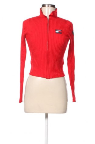 Γυναικεία ζακέτα Tommy Jeans, Μέγεθος M, Χρώμα Κόκκινο, Τιμή 41,35 €