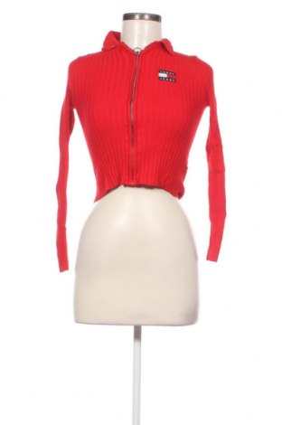 Damen Strickjacke Tommy Jeans, Größe XXS, Farbe Rot, Preis € 53,16
