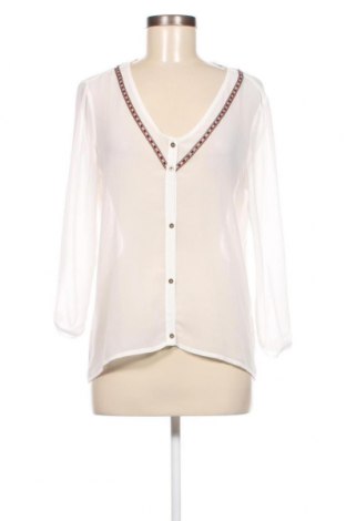 Γυναικείο πουκάμισο Bershka, Μέγεθος L, Χρώμα Λευκό, Τιμή 2,32 €