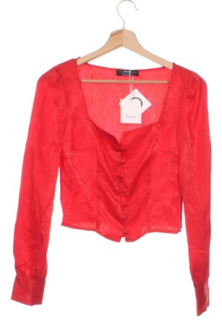 Γυναικείο πουκάμισο Bershka, Μέγεθος XS, Χρώμα Κόκκινο, Τιμή 6,60 €