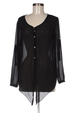 Γυναικείο πουκάμισο Made In Italy, Μέγεθος M, Χρώμα Μαύρο, Τιμή 3,40 €