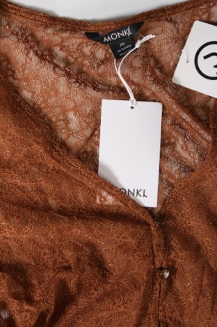 Дамска риза Monki, Размер XS, Цвят Кафяв, Цена 12,25 лв.