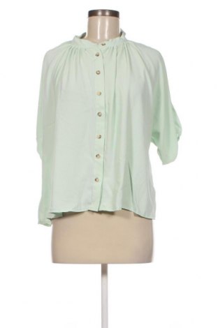 Дамска риза Trendyol, Размер L, Цвят Зелен, Цена 10,80 лв.