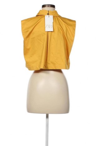 Дамска риза Zara, Размер XS, Цвят Жълт, Цена 33,71 лв.