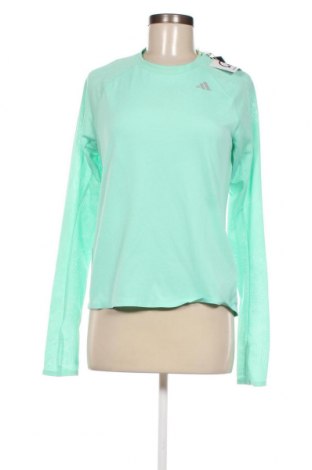 Γυναικεία αθλητική μπλούζα Adidas, Μέγεθος M, Χρώμα Πράσινο, Τιμή 28,39 €
