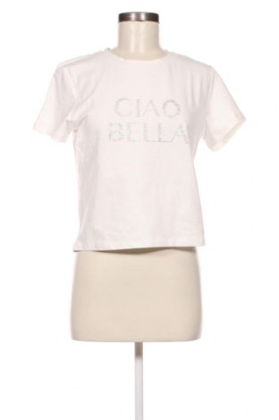 Damen T-Shirt Bella X ABOUT YOU, Größe L, Farbe Weiß, Preis 21,23 €