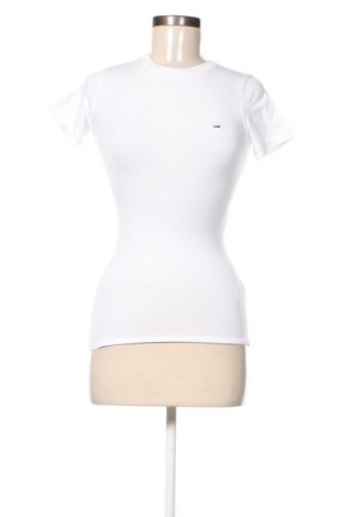Γυναικείο t-shirt Tommy Jeans, Μέγεθος XS, Χρώμα Λευκό, Τιμή 27,34 €