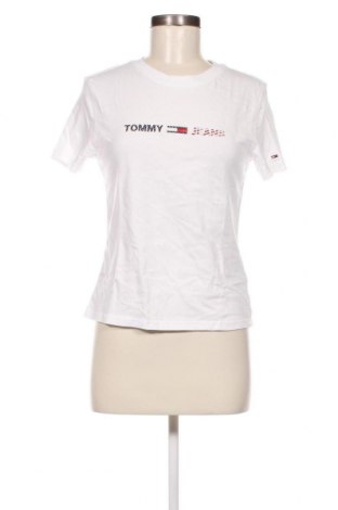 Damen T-Shirt Tommy Jeans, Größe XS, Farbe Weiß, Preis 47,32 €