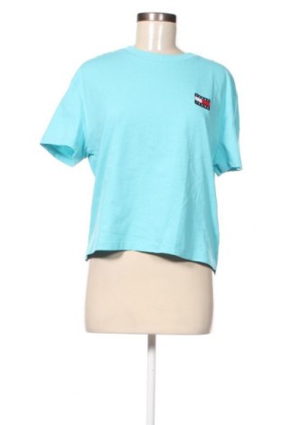 Γυναικείο t-shirt Tommy Jeans, Μέγεθος L, Χρώμα Μπλέ, Τιμή 25,24 €