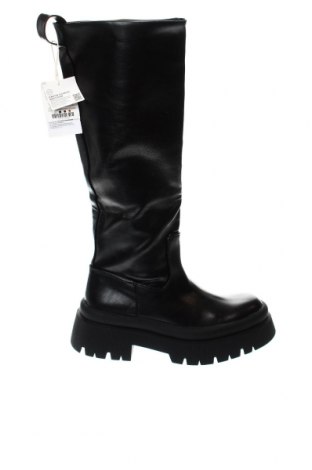 Γυναικείες μπότες Pull&Bear, Μέγεθος 38, Χρώμα Μαύρο, Τιμή 32,60 €
