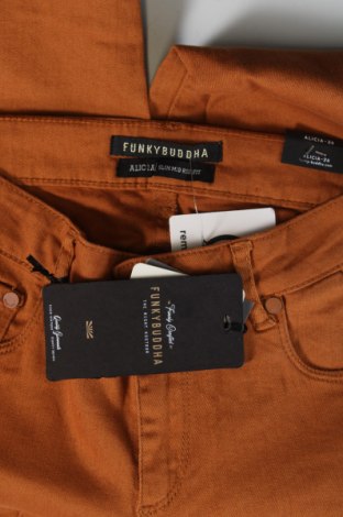 Damskie jeansy Funky Buddha, Rozmiar XS, Kolor Brązowy, Cena 37,10 zł