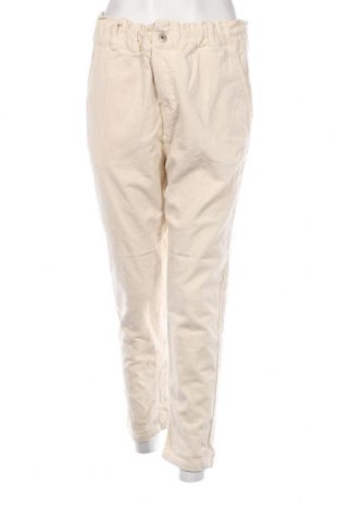 Pantaloni de velvet de femei, Mărime M, Culoare Ecru, Preț 16,22 Lei