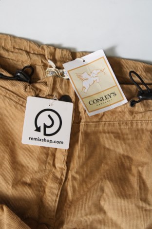 Pantaloni de velvet de femei Conleys, Mărime L, Culoare Bej, Preț 151,32 Lei