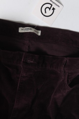 Pantaloni de velvet de femei LC Waikiki, Mărime XXL, Culoare Mov, Preț 17,17 Lei