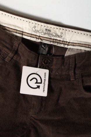 Pantaloni de velvet de femei Mango, Mărime M, Culoare Maro, Preț 18,95 Lei