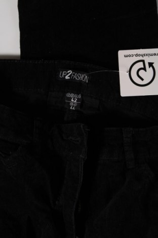Γυναικείο κοτλέ παντελόνι Up 2 Fashion, Μέγεθος L, Χρώμα Μαύρο, Τιμή 5,38 €