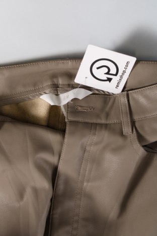Damskie skórzane spodnie H&M, Rozmiar M, Kolor Beżowy, Cena 43,61 zł